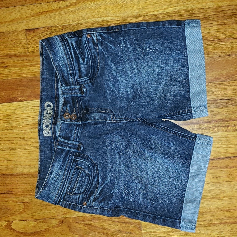Bongo Distressed Bermuda Denim Shorts